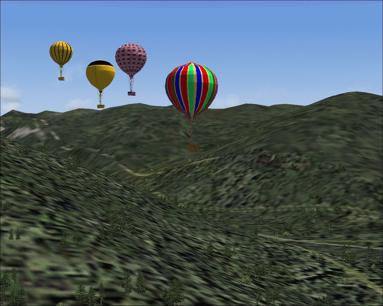 increase Feeling Inspection Hot Air Balloon for FS2004
