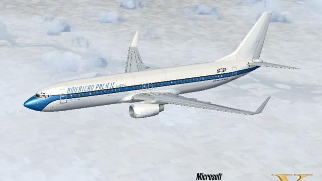 Screenshot 1 — American Pacific Airways Boeing 737-800