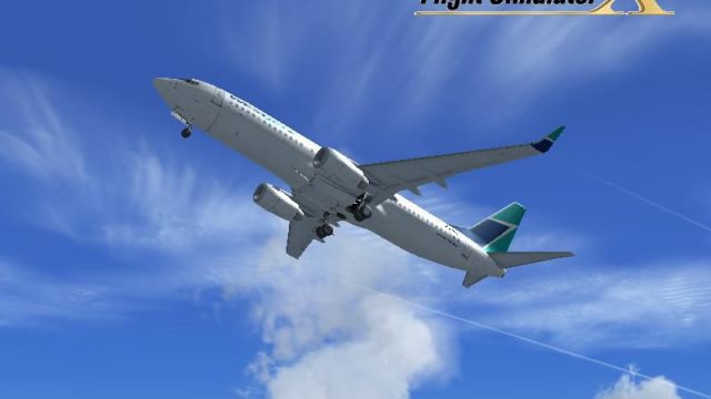 Screenshot 1 — WestJet Boeing 737-800 Default Repaint