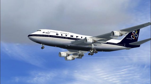 Screenshot 1 — Olympic Airlines Boeing 747-400 (old livery)