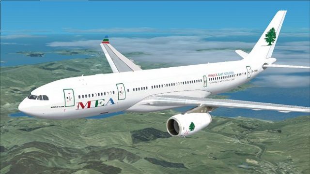 Screenshot 1 — MEA Airbus A330