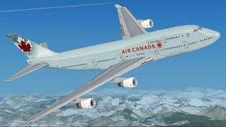 Screenshot 1 — Air Canada Boeing 747-400 (new livery)