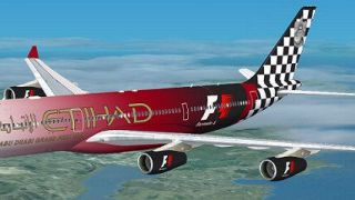 Screenshot 1 — Etihad Airbus A340-200