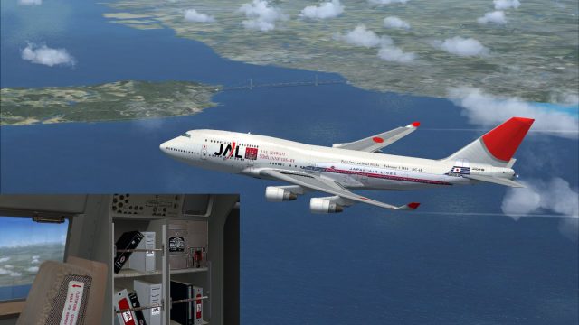 Screenshot 1 — JAL Boeing 747-400 50th anniversary