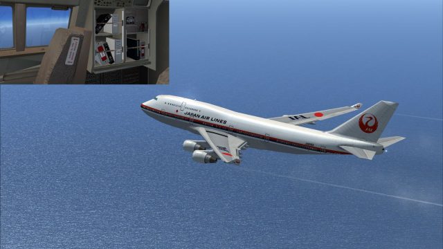 Screenshot 1 — JAL Boeing 747-400 (first color)