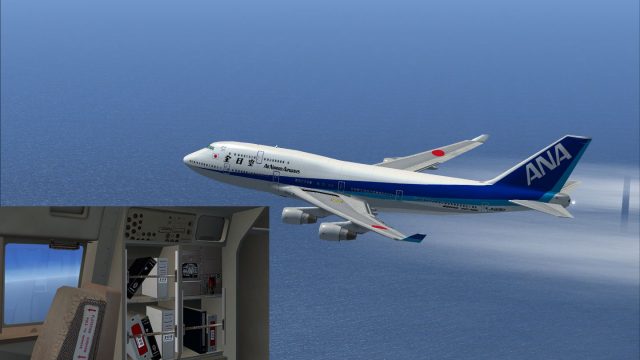 Screenshot 1 — ANA Boeing 747-400 (Triton Blue first color)