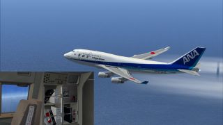 Screenshot 1 — ANA Boeing 747-400 (Triton Blue first color)