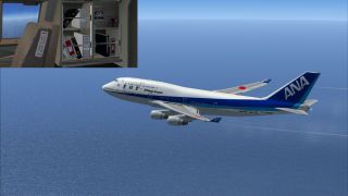 Screenshot 1 — ANA Boeing 747-400 (old colors)
