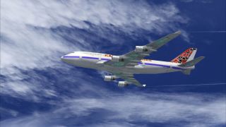 Screenshot 3 — White/Purple Karauti Boeing 747-400