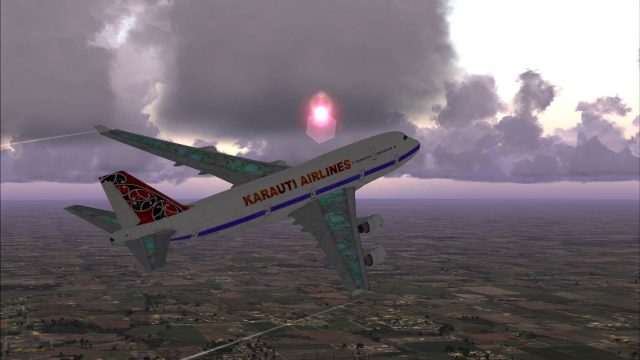 Screenshot 1 — White/Purple Karauti Boeing 747-400