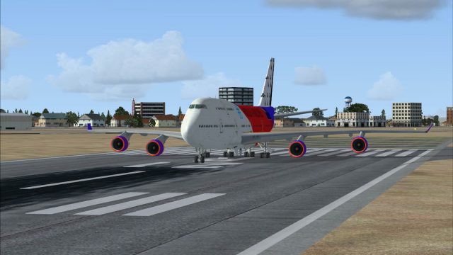Screenshot 1 — Fictional Boeing 747-400
