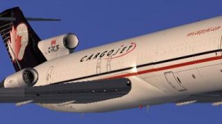 Screenshot 2 — CargoJet B727-200 Textures only