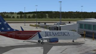 Screenshot 1 — Jet America Boeing 737-800