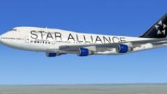 Screenshot 10 — United Airlines Boeing 747-400 (Star Alliance Livery)