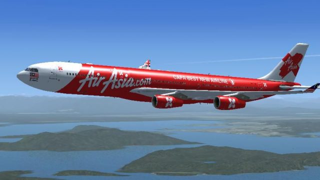 Screenshot 1 — AirAsia X Airbus A340-300