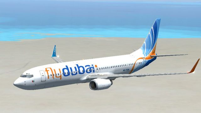 Screenshot 1 — Flydubai Boeing 737-800