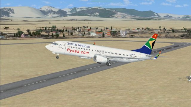 Screenshot 1 — South African Airways Boeing 737-800