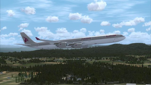 Screenshot 1 — Qatar Airbus A340-600