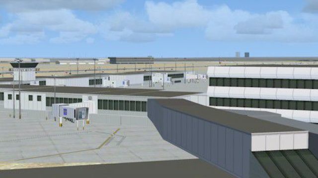 Screenshot 1 — KDAL West Concourse Scenery