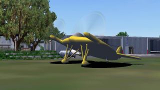 Screenshot 2 — FS2004/FS2002 Chance Vought V-173 Flying Flapjack Prototype Navy carrier based fighter