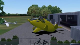 Screenshot 1 — FS2004/FS2002 Chance Vought V-173 Flying Flapjack Prototype Navy carrier based fighter