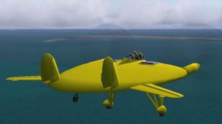 Screenshot 4 — FS2004/FS2002 Chance Vought V-173 Flying Flapjack Prototype Navy carrier based fighter