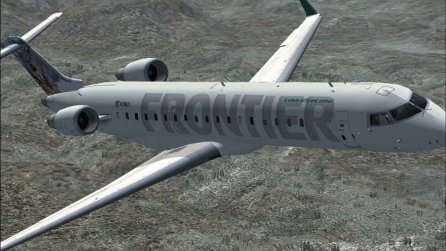 Screenshot 1 — Frontier Bombardier CRJ-700