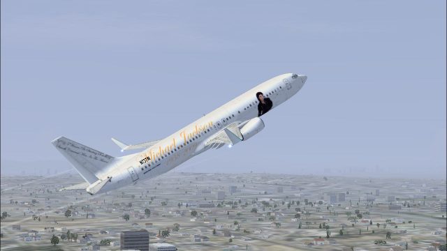 Screenshot 1 — Michael Jackson Boeing 737-800