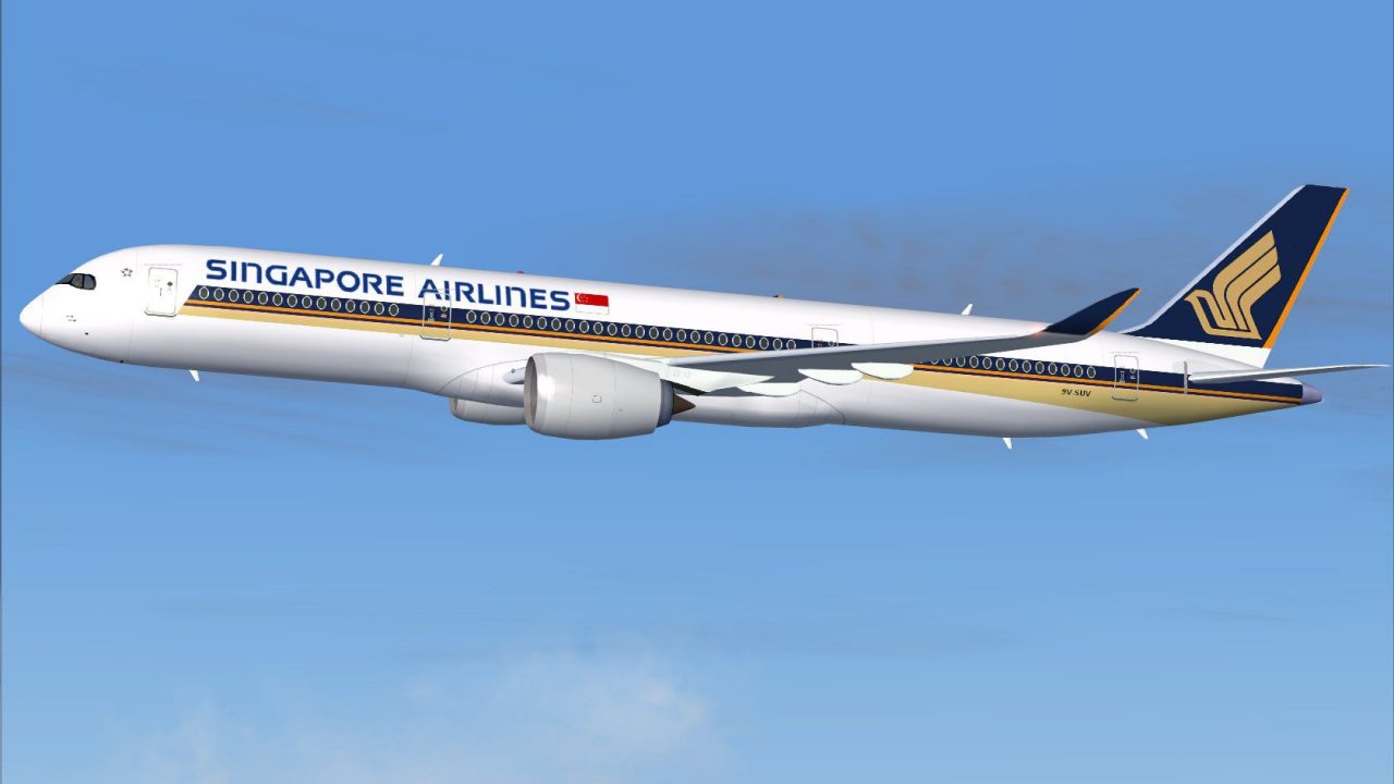 航空機・ヘリコプター Singapore Airlines Airbus A350-900 1:200 JFOX