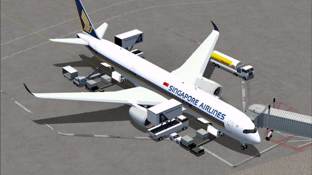 Screenshot 1 — Singapore Airlines Airbus A350-900 XWB V2