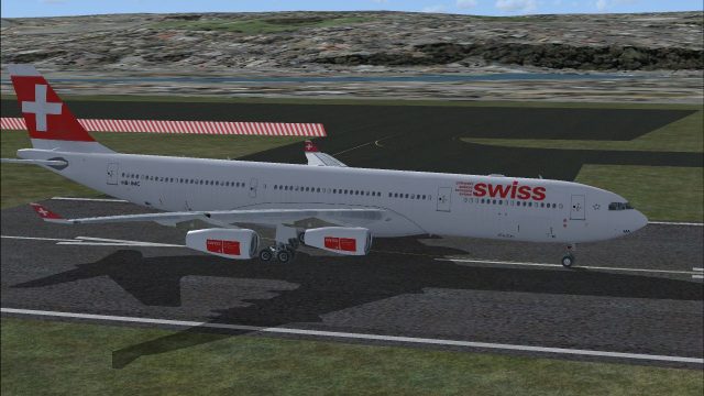 Screenshot 1 — Swiss International Airlines A340-313X