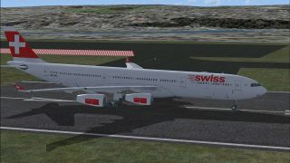 Screenshot 1 — Swiss International Airlines A340-313X