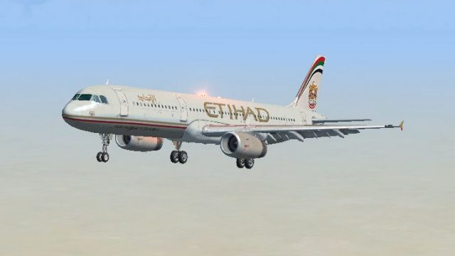 Screenshot 1 — Etihad Airbus A321