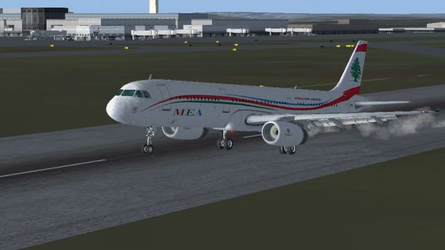 Screenshot 1 — MEA Airbus A321