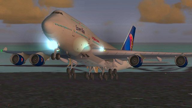 Screenshot 1 — Egypt Air Boeing 747-400
