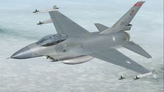 Screenshot 1 — FS 2002/2004 F-16 21st "Poker Cards" Fighter Squadron