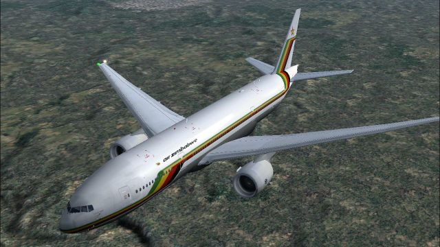 Screenshot 1 — Air Zimbabwe Boeing 777-200ER