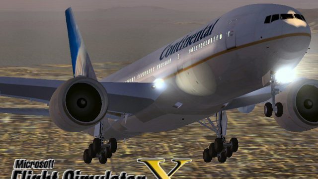 Screenshot 1 — Continental Airlines Boeing 777-200ER