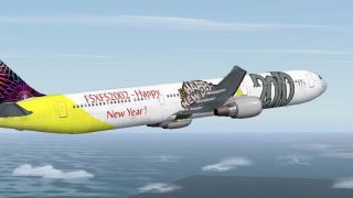 Screenshot 3 — Happy New Year Boeing 767