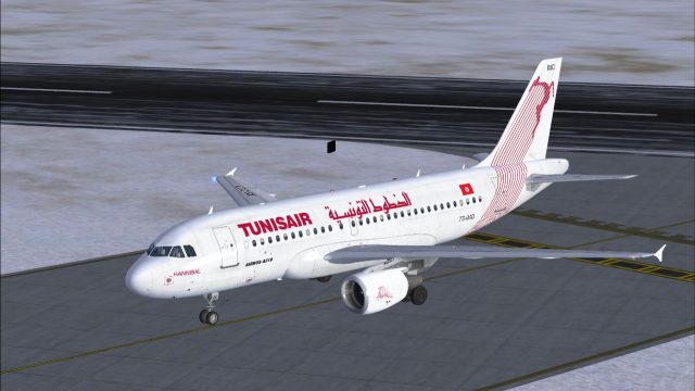 Screenshot 1 — Tunis Air Airbus A319-114
