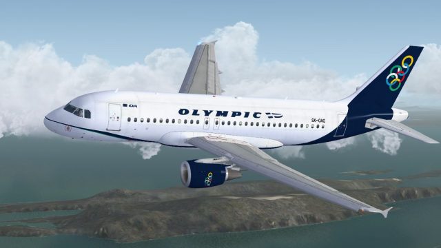 Screenshot 1 — Olympic Air Airbus A319-112