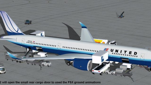 Screenshot 1 — United Airlines Airbus A350-900 XWB
