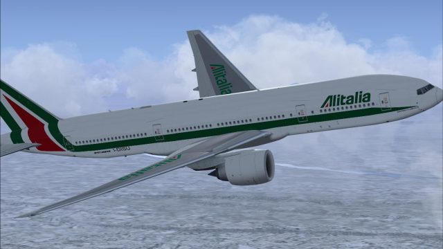 Screenshot 1 — Alitalia Boeing 777-200