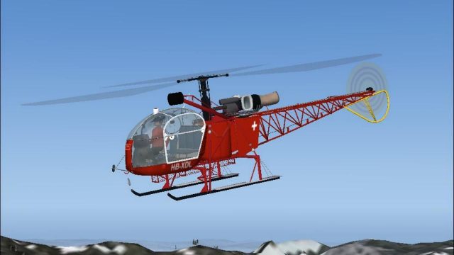 Screenshot 1 — FS2004/FS2002 AEROSPATIALE SA 315B LAMA