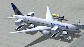 Screenshot 1 — Continental Boeing 787-8