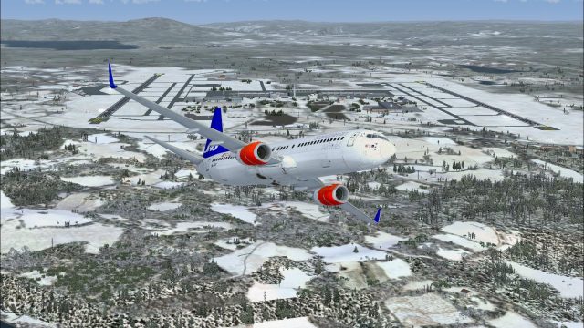 Screenshot 1 — SAS Boeing 737-883