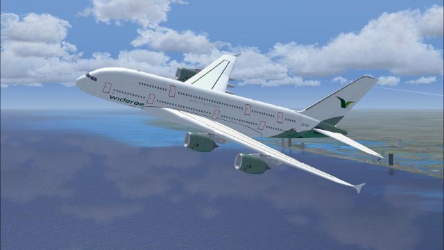 Screenshot 1 — Wideroe Airbus A380