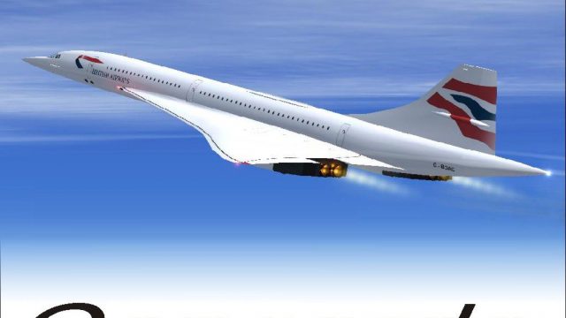 Screenshot 1 — Aerospatiale Concorde BA, AF, SA