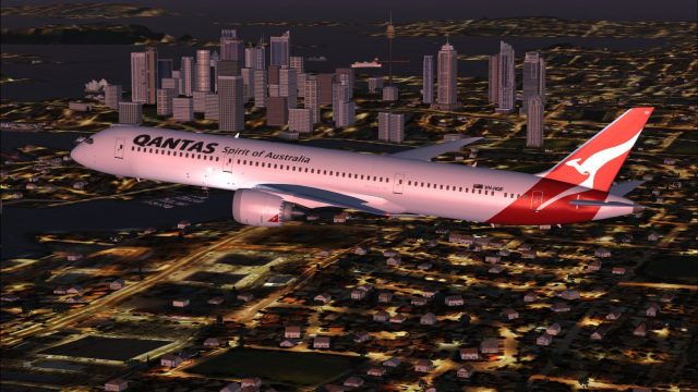 Screenshot 1 — Qantas Boeing 787-9 V2