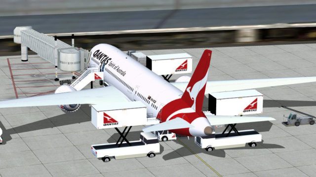Screenshot 1 — Qantas Boeing 787-8 V2